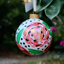 Load image into Gallery viewer, Red Floral Ornament