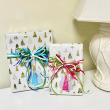 Load image into Gallery viewer, Preppy Christian angel ornament in pink, white, and gold, perfect for Christmas gifts.