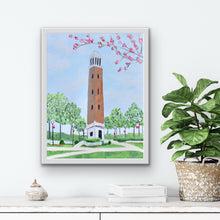 Load image into Gallery viewer, Denny Chimes 11x14 Giclée Print by Jeanne Player – University of Alabama Wall Art
If you need further assistance or additional product descriptions, feel free to ask!