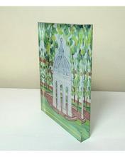 Load image into Gallery viewer, ECU Cupola acrylic block art featuring original Jeanne Player Fine Art inspired by East Carolina University.
