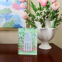 Load image into Gallery viewer, East Carolina University acrylic shelf sitter showcasing the iconic ECU Cupola campus landmark.