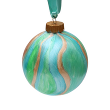 Load image into Gallery viewer, Aqua Cross Ornament