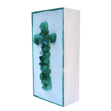 Load image into Gallery viewer, Green Aventurine Cross, 3 x 6 x 1 5/8