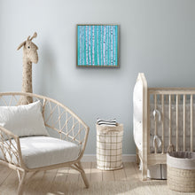 Load image into Gallery viewer, Teal Birches, 24 x 24