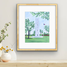 Load image into Gallery viewer, NC State Bell Tower, Giclee Art Print
