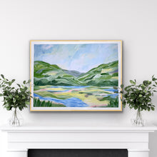 Load image into Gallery viewer, Spring in the Valley, Abstract Landscape Art Print