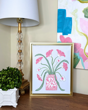 Load image into Gallery viewer, Joyful whimsical floral painting for sophisticated home decor