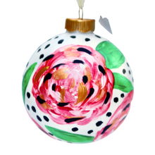 Load image into Gallery viewer, Red Floral Ornament