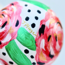 Load image into Gallery viewer, Red Floral Ornament