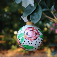 Load image into Gallery viewer, Red Floral Ornament