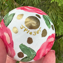 Load image into Gallery viewer, Red and Pink Lattice Floral Ornament