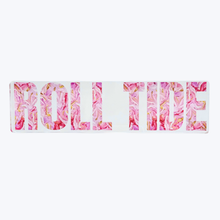 Load image into Gallery viewer, Alabama acrylic block gift featuring original abstract Roll Tide artwork for fans and alumni.