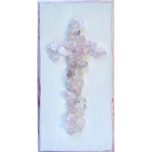 Load image into Gallery viewer, Rose Quartz Cross, 3 x 6 x 1 5/8
