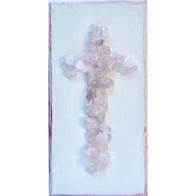 Load image into Gallery viewer, Rose Quartz Cross, 3 x 6 x 1 5/8