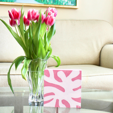 Load image into Gallery viewer, White Coral on Pink, 6 x 6