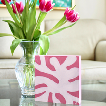 Load image into Gallery viewer, White Coral on Pink, 6 x 6