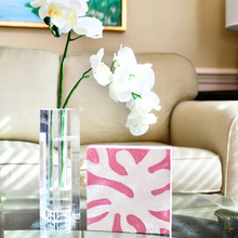 Load image into Gallery viewer, White Coral on Pink, 6 x 6