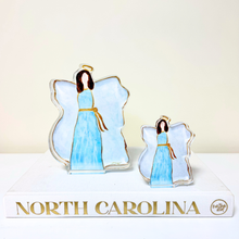 Load image into Gallery viewer, Blue Angel Acrylic Block - Brown Hair