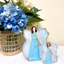 Load image into Gallery viewer, Blue Angel Acrylic Block - Brown Hair