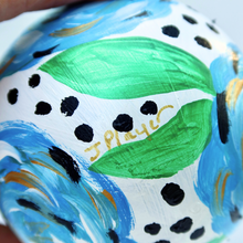 Load image into Gallery viewer, Blue Floral Ornament