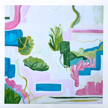 Load image into Gallery viewer, South Beach abstract coastal wall art by Jeanne Player printed with archival inks on museum-quality paper.
