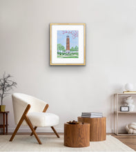 Load image into Gallery viewer, Fine art giclée print of Denny Chimes at The Quad in Tuscaloosa created by Alabama artist Jeanne Player.