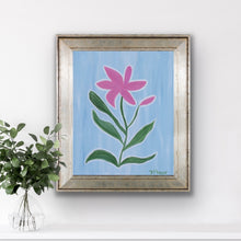 Load image into Gallery viewer, Modern southern floral wall art print designed for gallery walls, bedrooms, and stylish dorm room decor.
High-quality fine art print of stargazer lilies with painterly texture and vibrant botanical design.