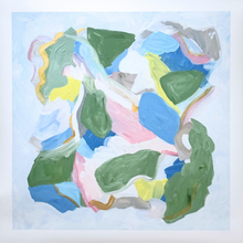 Load image into Gallery viewer, Secret Garden by Jeanne Player, a colorful abstract botanical giclée print with modern organic styling.