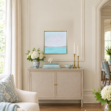 Load image into Gallery viewer, elegant coastal wall art with a amodern flair by Jeanne Player.