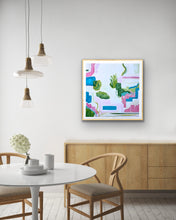 Load image into Gallery viewer, Colorful coastal giclée print by Jeanne Player adding bold beach style to a modern coastal home.