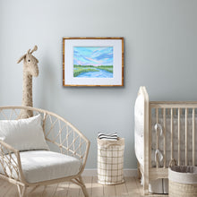 Load image into Gallery viewer, Original abstract marsh art styled for sophisticated coastal and collected home decor.