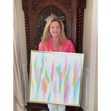 Load image into Gallery viewer, Signed original abstract acrylic painting by Jeanne Player Fine Art with colorful expressive brushwork