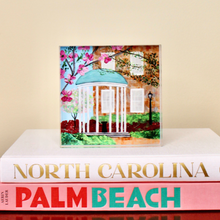 Load image into Gallery viewer, Carolina blue UNC Old Well art block perfect for graduation gifts, dorm decor, office styling, and college keepsakes.