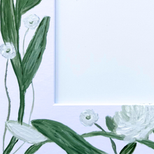 Load image into Gallery viewer, White Rose Mat, 8 x 10