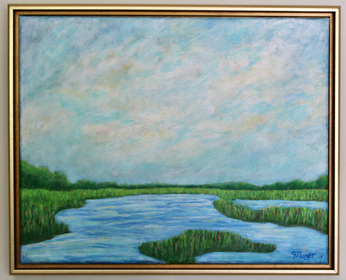 Wetlands, 16 x 20 x .5 - Jeanne Player Fine Art