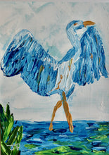 Load image into Gallery viewer, Heron Dance, 6 x 8