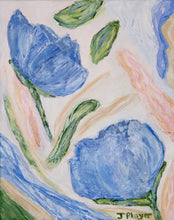 Load image into Gallery viewer, Blue Floral, 8 x 10 x 1.5