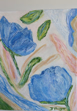 Load image into Gallery viewer, Blue Floral, 8 x 10 x 1.5