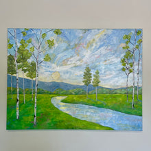 Load image into Gallery viewer, Meadow Sunset, 30 x 40 x 1.5 - Jeanne Player Fine Art