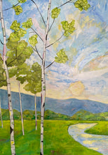 Load image into Gallery viewer, Meadow Sunset, 30 x 40 x 1.5 - Jeanne Player Fine Art