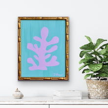 Load image into Gallery viewer, Pink Seaweed on Green, 11 x 14
