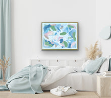 Load image into Gallery viewer, Contemporary statement artwork titled Celebrations displayed vertically or horizontally with modern painterly layers and refined color transitions.
