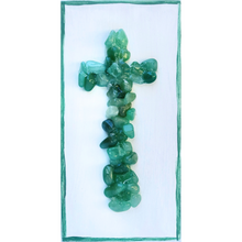 Load image into Gallery viewer, Green Aventurine Cross, 3 x 6 x 1 5/8
