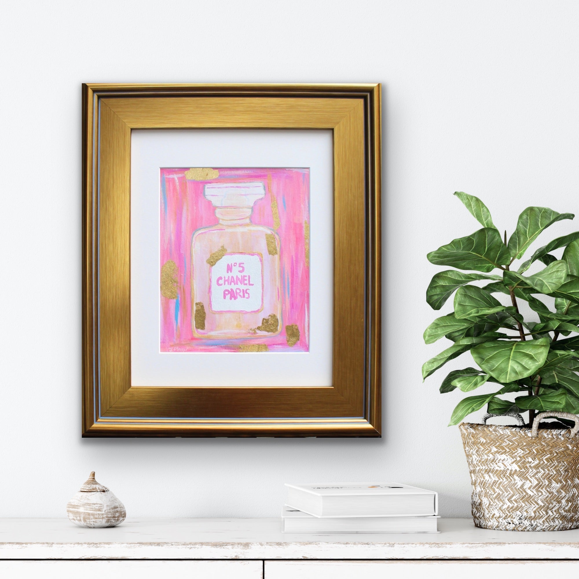 Francfranc シャネルN°5 パフューム 額装 油絵 Francfranc シャネルN°5 パフューム 額装 油絵 - メルカリ