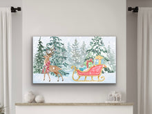 Load image into Gallery viewer, Santa's Reindeer, Digital TV Art Download
