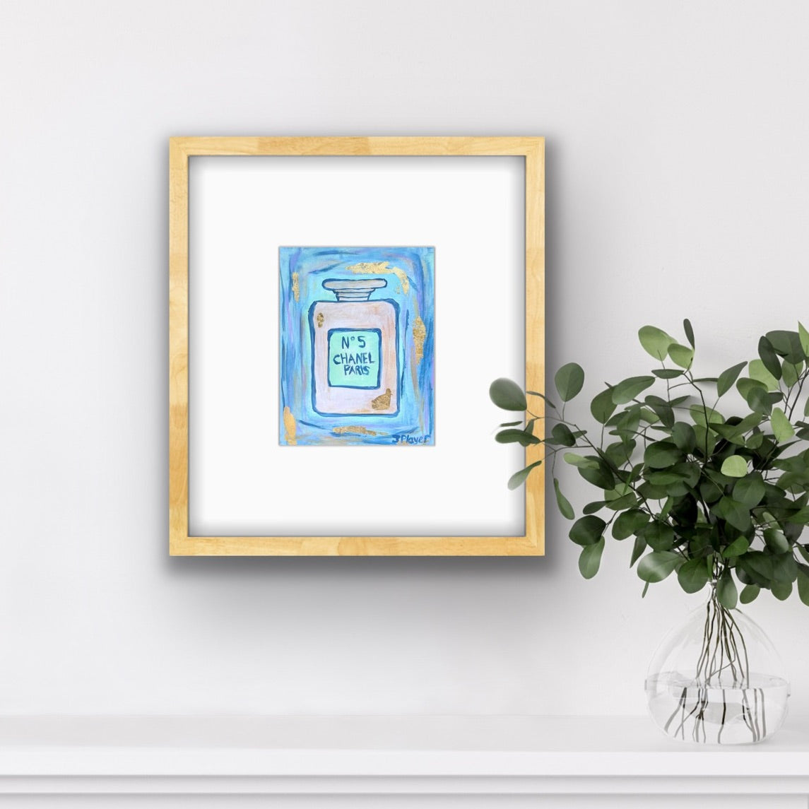 N°5 CHANEL 油彩画 金色フレーム N°5 CHANEL 油彩画 金色フレーム