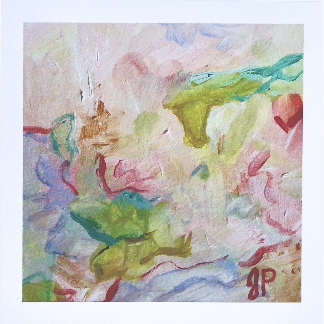 In the Garden, Abstract Art Print