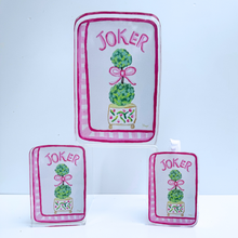 Load image into Gallery viewer, Pink and green mahjong acrylic blocks and ornament for mahjong lover gifts. 

