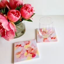 Load image into Gallery viewer, Pretty in Pink Coasters, Set of 2
