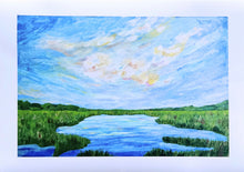 Load image into Gallery viewer, Tranquility, Giclee Coastal Abstract Landscape Art Print
